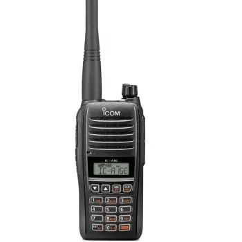ICOM IC-A16E Aviation Portable Transceiver ar Bluetooth un aktīvo trokšņu slāpēšanu