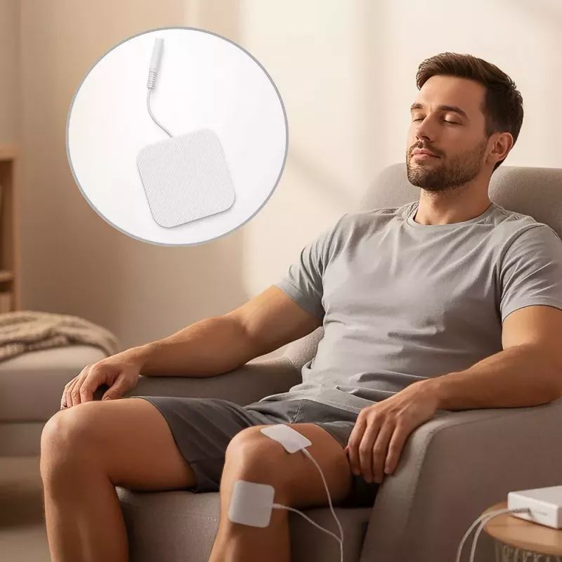Medivon Electrode Pads for OdinFlex Electrostimulators (4 Pack) - White/Blue