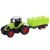 LEAN TOYS Remote Controlled RC Tractor With Trailer 1:16 Green