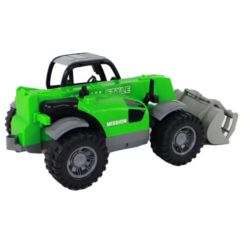 LEAN TOYS Agricultural Vehicle Tractor Green Crane Agricultural Machine