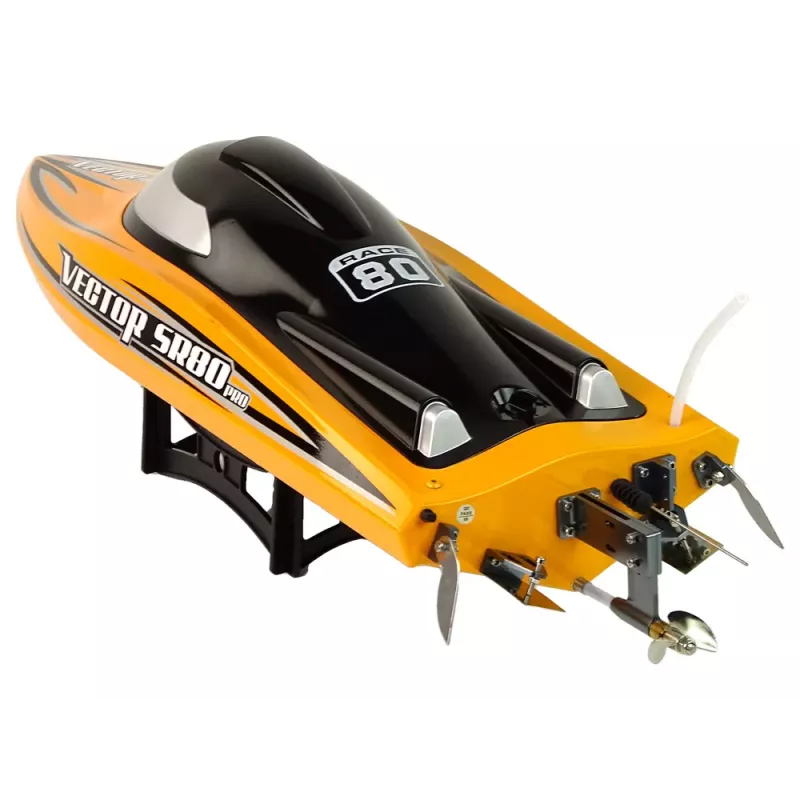 LEAN TOYS SR80 PRO RC Racing Motorboat Brushless ARTR 74 km/h Yellow