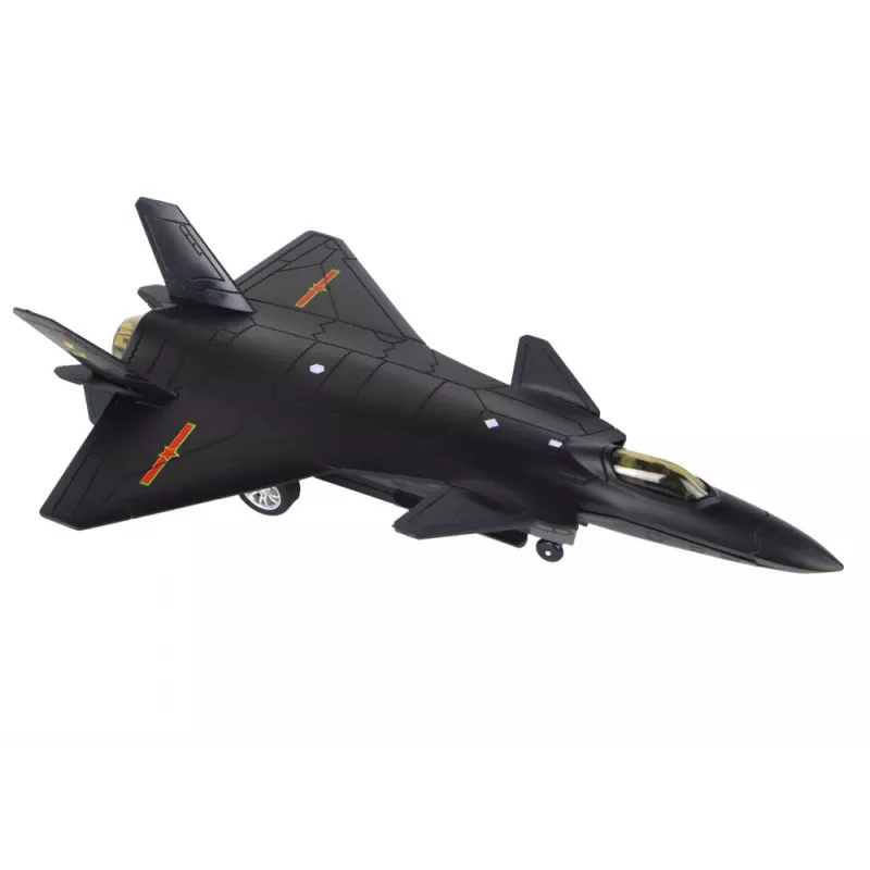 LEAN TOYS Friction Driven Airplane, Black or Gray