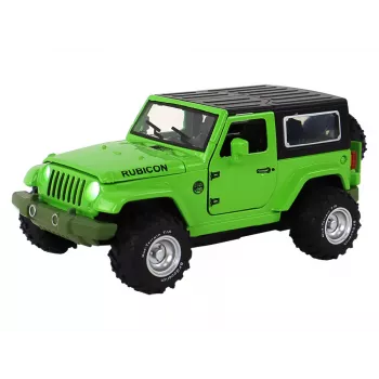 LEAN TOYS Bezceļu Auto Ar Berzes Piedziņu Metāla Zaļš 1:32
