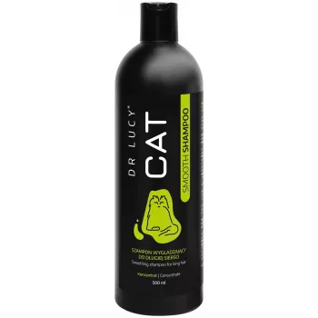 DR LUCY Cat Smooth Shampoo 500 ml Concentrated, Smoothing Shampoo for Long-Haired Cats