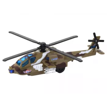 LEAN TOYS Military Helicopter Die-Cast Metal with Sound and Lights