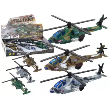 LEAN TOYS Military Helicopter Die-Cast Metal with Sound and Lights