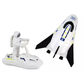 LEAN TOYS Space Mission Set Space Rocket Astronaut Spaceship 5 pcs