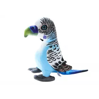 LEAN TOYS Plush Blue Parrot Mascot 20 cm