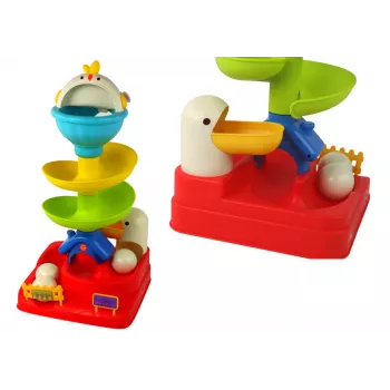 LEAN TOYS Sensory Toy Falling Ball Egg Chicken Slide