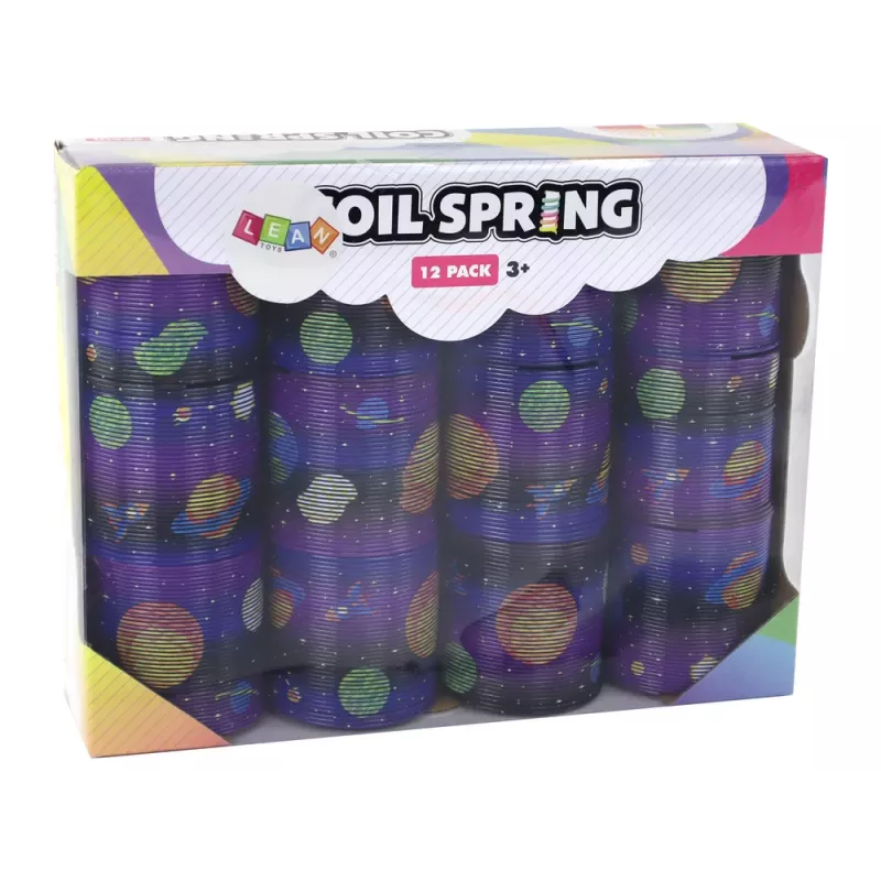 LEAN TOYS Iconic Spring Purple Planet Motif Anti-Stress Ball 6 cm