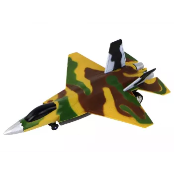 LEAN TOYS Remotely Controlled RC Fighter Military Airplane Moro - F-22 Raptor 2.4 GHz EPP Foam
