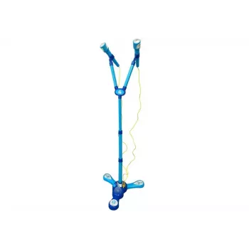 LEAN TOYS Microphone Karaoke Set Blue Tripod