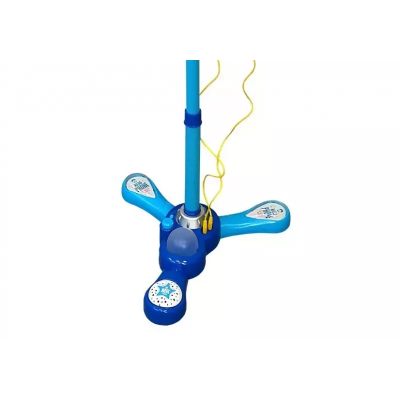 LEAN TOYS Microphone Karaoke Set Blue Tripod