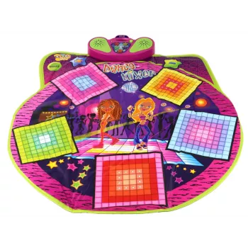 LEAN TOYS Bērnu deju paklājs ar gaismām un skaņām, 91cm x 93cm