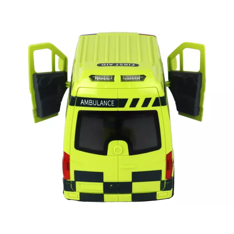LEAN TOYS Remote Controlled Yellow Ambulance With Lights