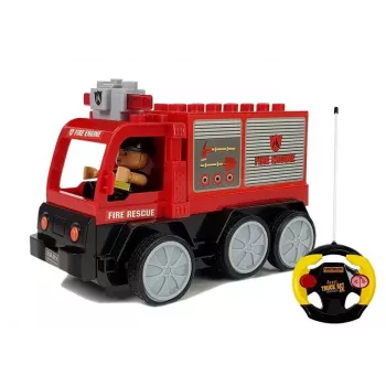 LEAN TOYS Remote Controlled Fire Truck R/C 1:16 Scale 2.4 GHz