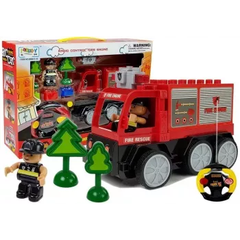LEAN TOYS Remote Controlled Fire Truck R/C 1:16 Scale 2.4 GHz
