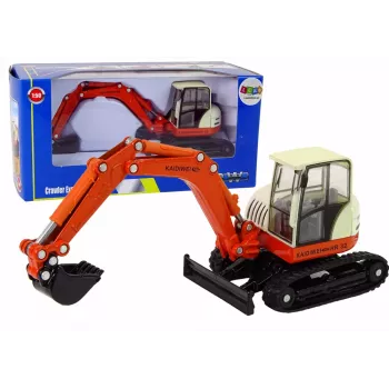 LEAN TOYS Metal Excavator with Big Arm 1:50 Die Cast Model