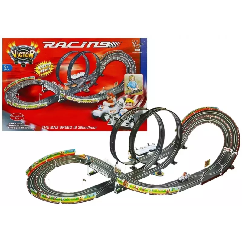 Carrera Mario Kart 8 Slot Car Race Track Set ar 2 mašīnām (Mario & Luigi) 5.3m