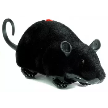 LEAN TOYS Big RC Mouse Toy Wheels Black - Make a Prank