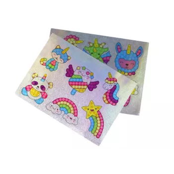 LEAN TOYS DIY Diamond Stickers Set Various Patterns Colorful Stickers