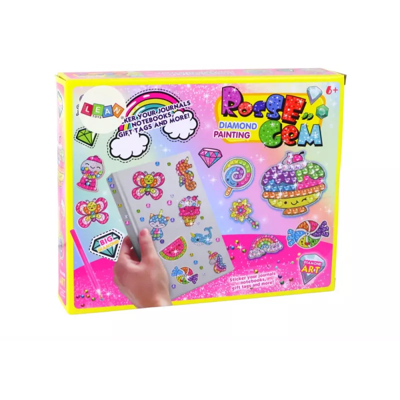 LEAN TOYS DIY Diamond Stickers Set Various Patterns Colorful Stickers