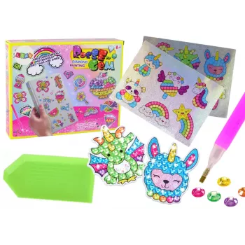 LEAN TOYS DIY Diamond Stickers Set Various Patterns Colorful Stickers