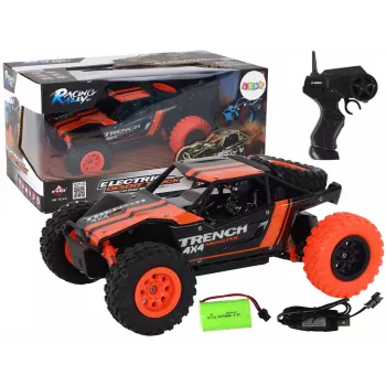 LEAN TOYS Remote Controlled Off-Road Car R/C 1:24 Orange
