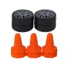 LEAN TOYS Remote Controlled Sports Car R/C 1:24 Yellow Interchangeable Wheels