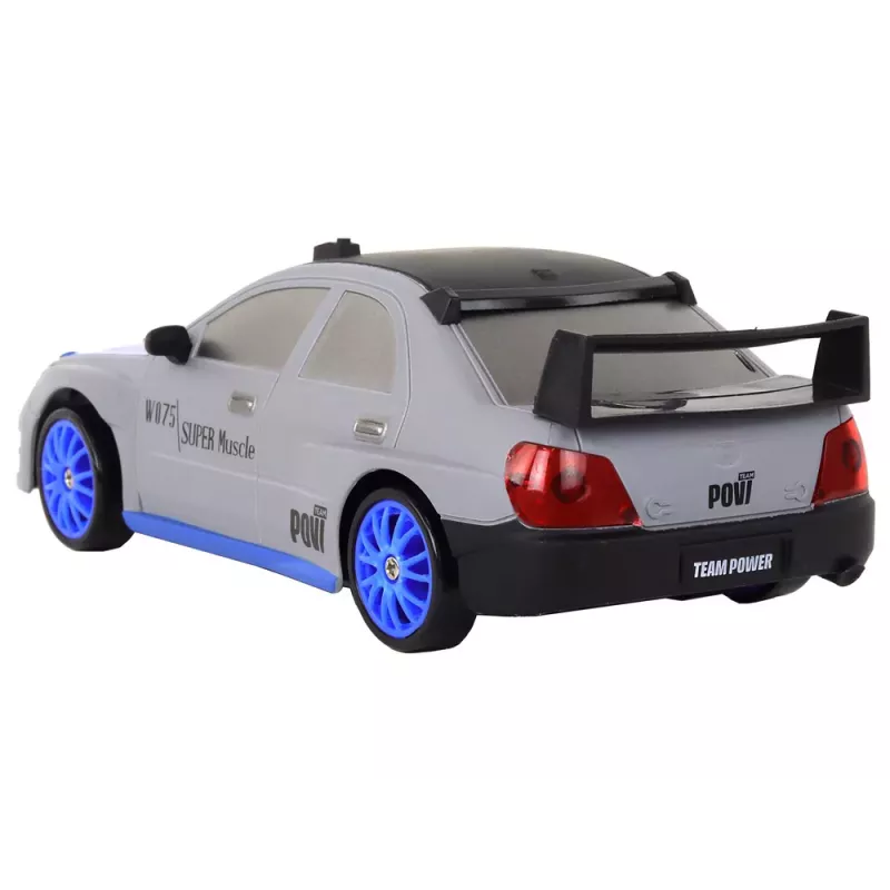 LEAN TOYS Remote Controlled Sports Car R/C 1:24 Gray Replaceable Wheels