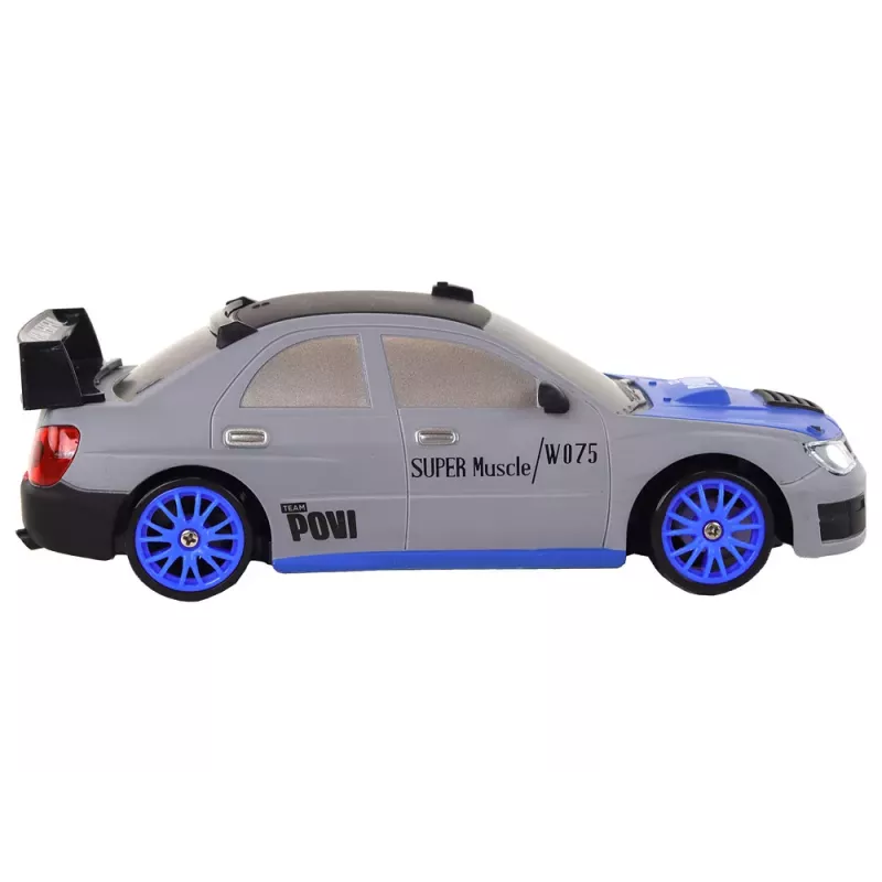 LEAN TOYS Remote Controlled Sports Car R/C 1:24 Gray Replaceable Wheels