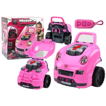 LEAN TOYS Workshop Engine Truck Disassembly DIY Kit Pink