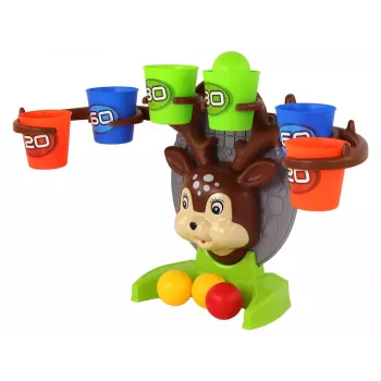 LEAN TOYS Arcade Game Throwing a Ball at a Deer Target