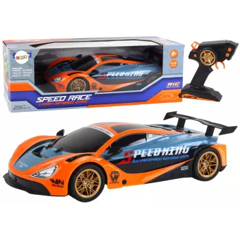 LEAN TOYS Large Remote Controlled Sports Car 1:10 Orange