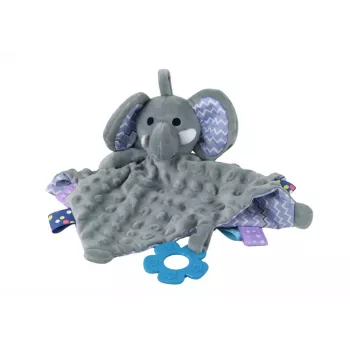 LEAN TOYS Elephant Plush Cuddly Toy Blanket Tubs Teether Rattle