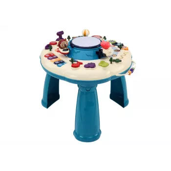 LEAN TOYS Interactive Educational Panel Table Piano Drum Blue
