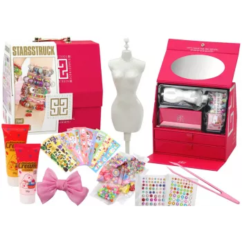 LEAN TOYS Creative Beauty Set In A Case For Creating Creations Accessories