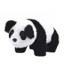 LEAN TOYS Interactive Plush Panda In Pink Blue Transporter