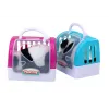 LEAN TOYS Interactive Plush Panda In Pink Blue Transporter
