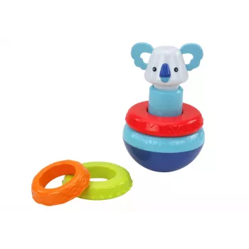 LEAN TOYS Sensorisko rotaļlietu komplekts Koala Tower Educational Cube Spinners
