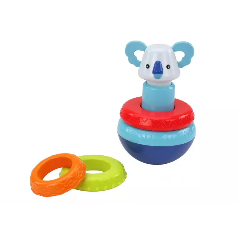 LEAN TOYS Sensorisko rotaļlietu komplekts Koala Tower Educational Cube Spinners