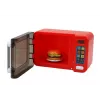 LEAN TOYS Microwave Oven Toy Microwave Red Accessories