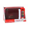 LEAN TOYS Microwave Oven Toy Microwave Red Accessories