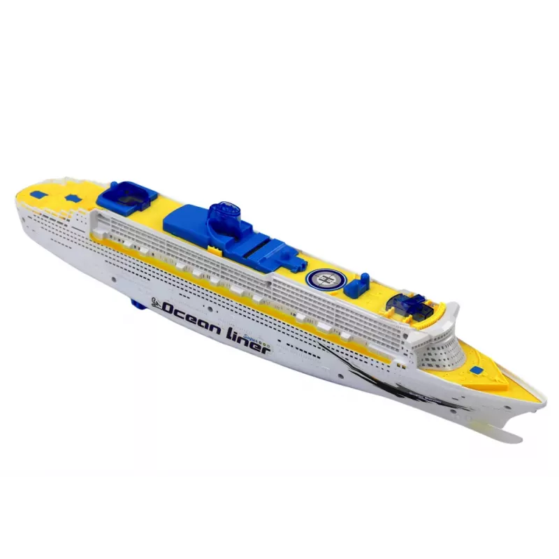 LEAN TOYS Passenger Cruise Ship ar gaismām un skaņām
