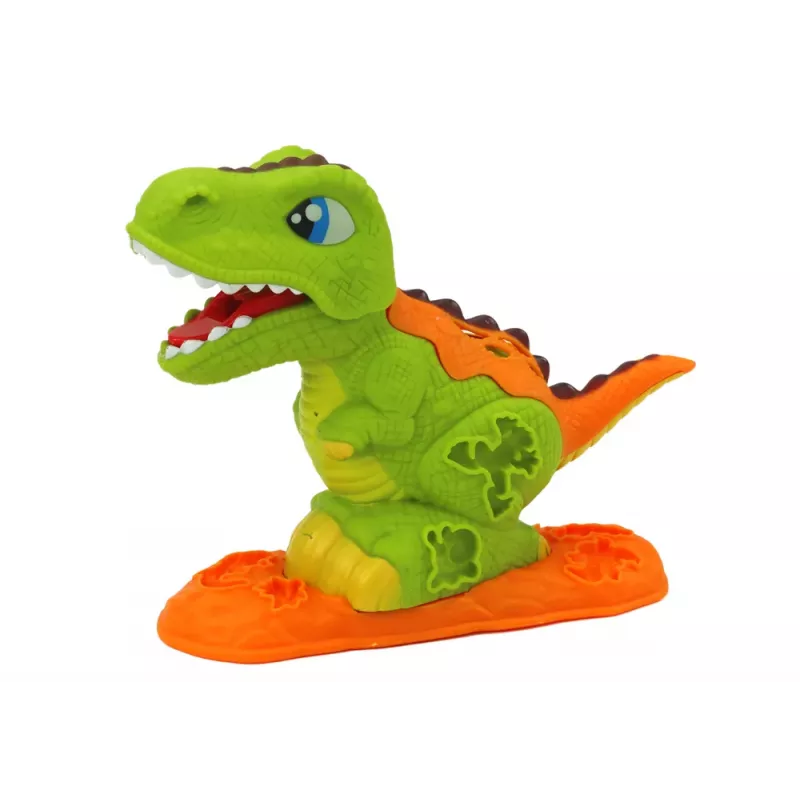 LEAN TOYS Dinosaur Playdough Set 6 Colors Dolphin Molds Scallop