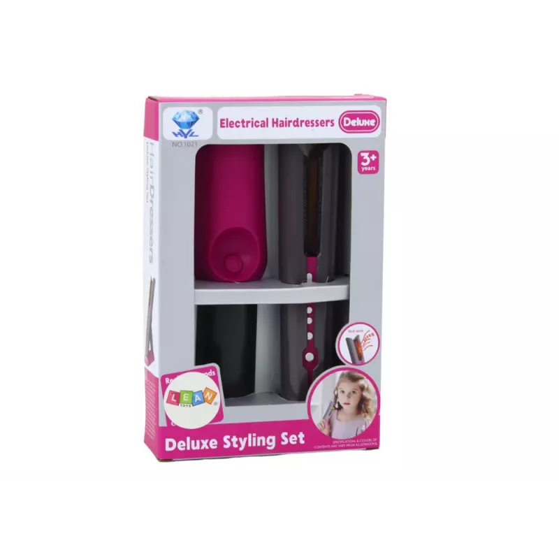 LEAN TOYS Hair Straightener Toy Stand Lights Sounds