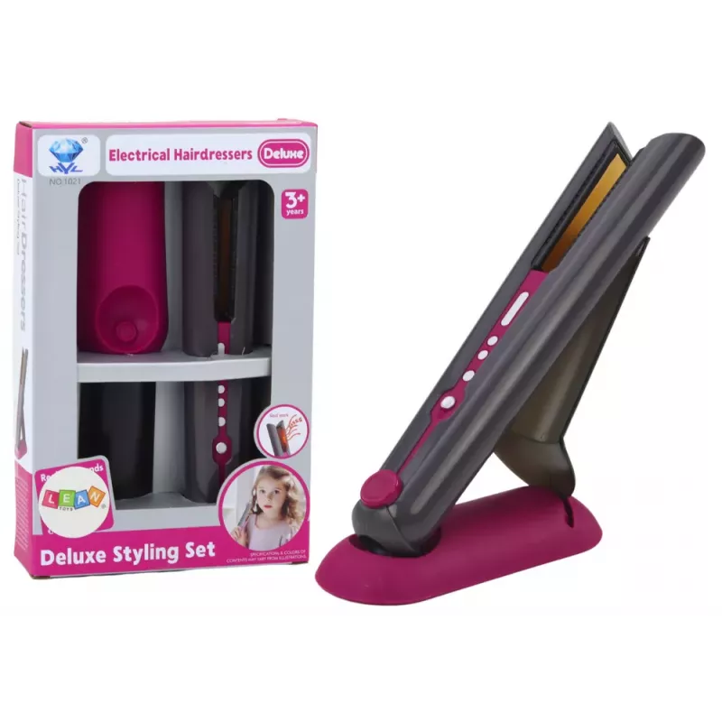 LEAN TOYS Hair Straightener Toy Stand Lights Sounds