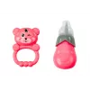LEAN TOYS Doll In Light Pink Dress Peeing Bottle Rattle Sounds