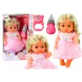 LEAN TOYS Doll In Light Pink Dress Peeing Bottle Rattle Sounds