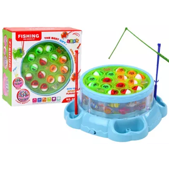 LEAN TOYS Game Fishing Rods Lights Sounds Blue